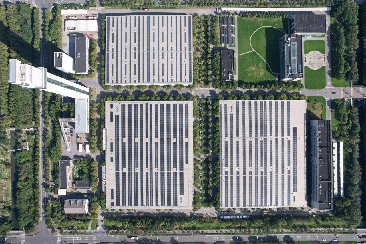 垂直交通綠色化|銀河集團科技上海日立電梯二期分布式光伏項目并網投運